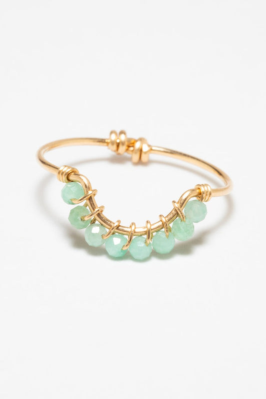 Bague Frida - Émeraude 孔雀祖母綠戒指