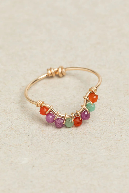 Bague Frida - Rio 孔雀彩寶戒指