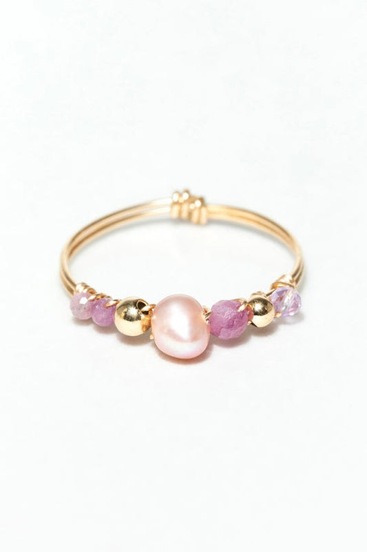 Bague Vénus - Amarena 維納斯粉色寶石戒指