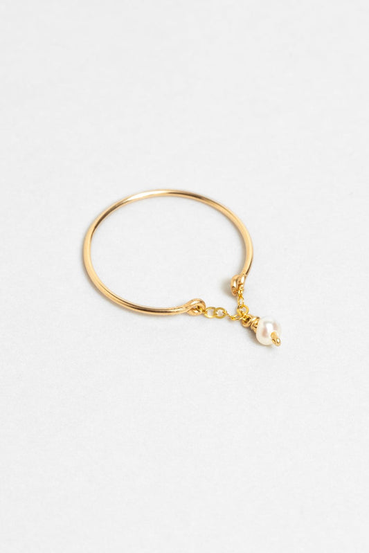 Bague Astrée - Or perle de culture 珍珠V鍊戒指