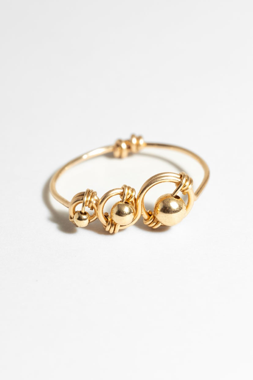 Bague triple Amélia - Amélia 金球戒指