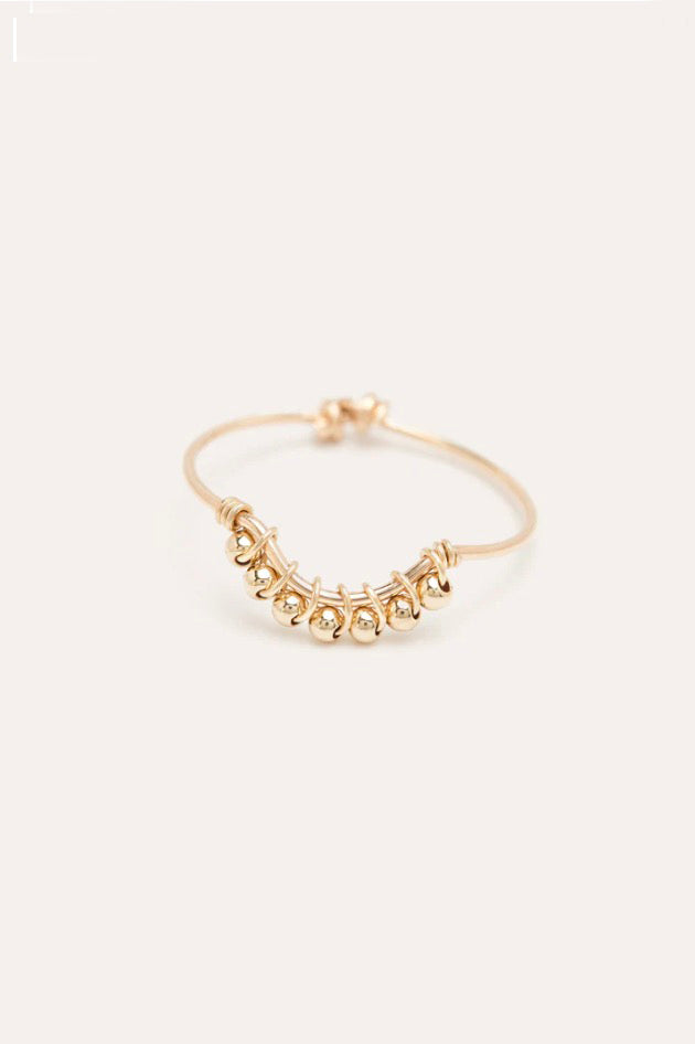 Bague Frida Perles -Frida孔雀金珠戒指