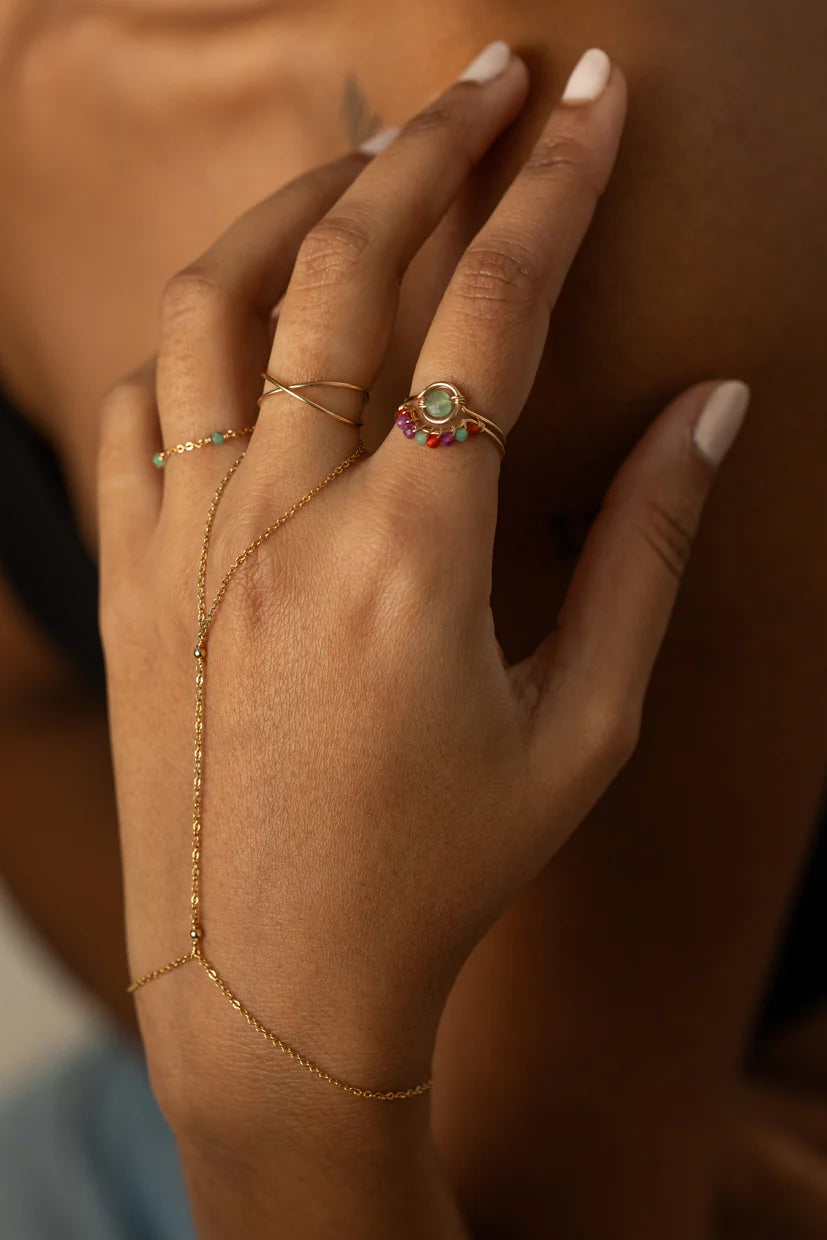 Bague Frida - Rio 孔雀彩寶戒指