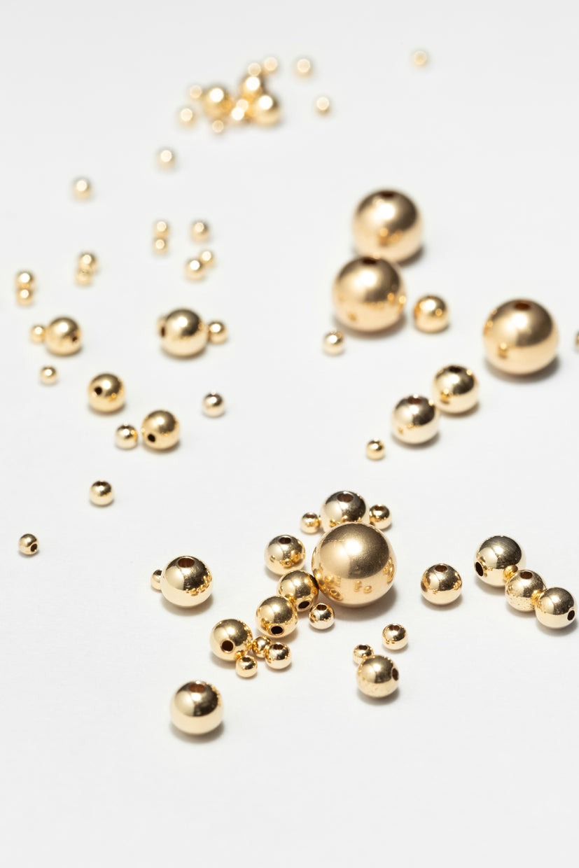 Bague Stella - Or 恆星金珠鍊戒