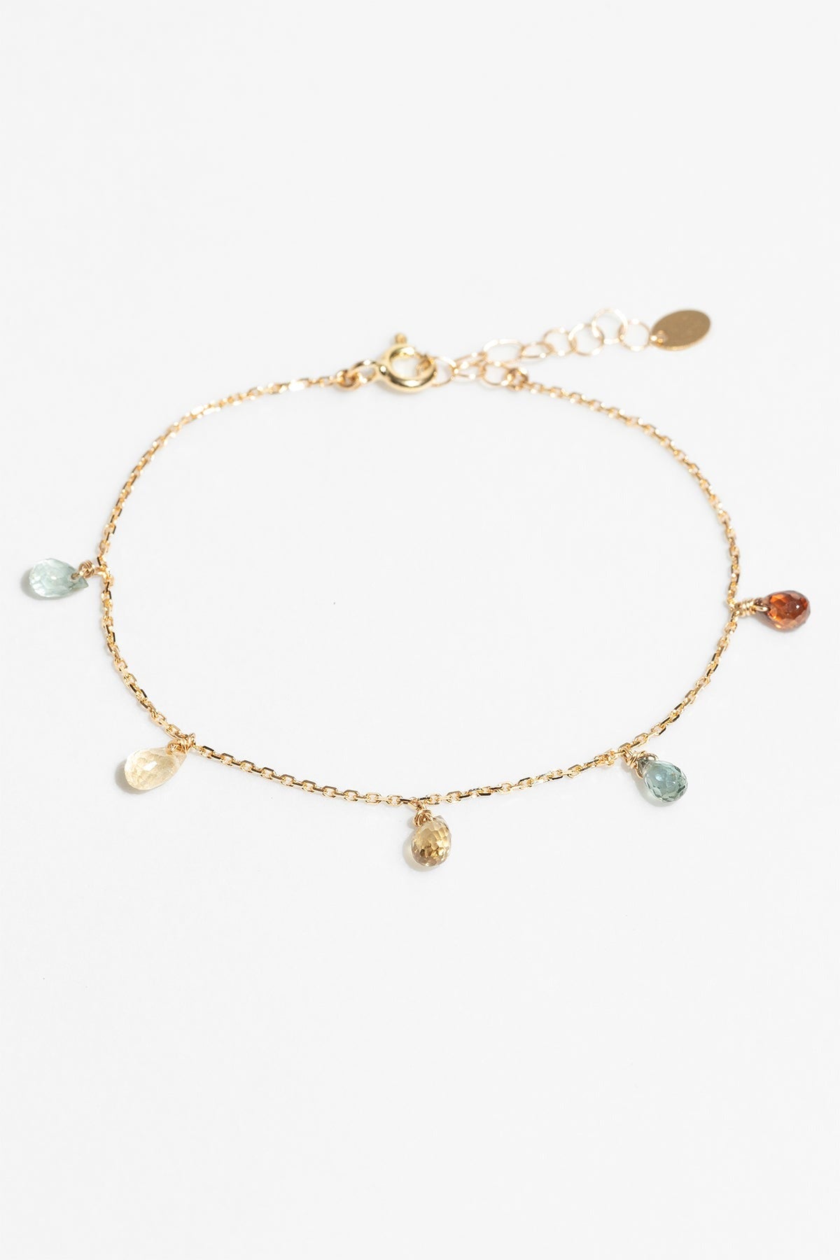 Bracelet chaîne pampille Sofia - Saphir 18K藍寶石手鍊