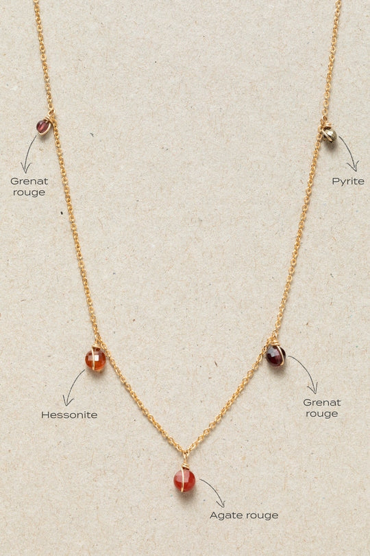 Collier Damas - Flamme 紅色夢想項鍊