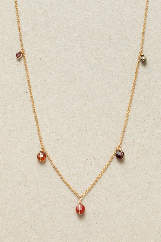 Collier Damas - Flamme 紅色夢想項鍊 (一飾多用,可當手鍊以及腳鍊)