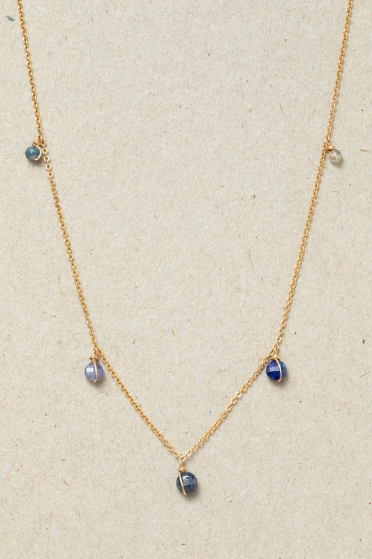 Collier Damas - Azur 大馬士藍寶石項鍊 (一飾多用,可當手鍊以及腳鍊)