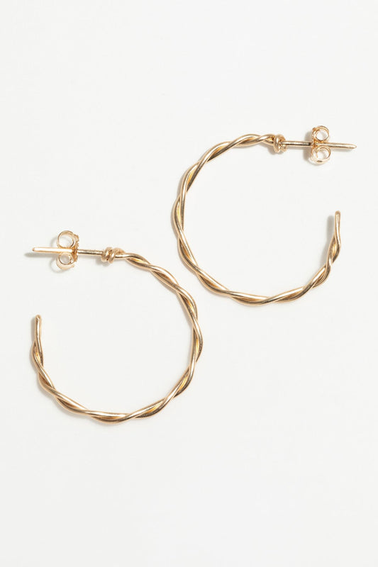 Créoles torsade - 中交織耳環