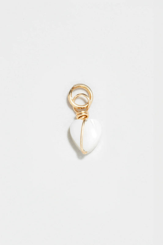 Pendentif Charm Coeur nacre - 心語珍珠母貝墜飾 (可搭配瑪耶手鍊或 40cm 項鍊)