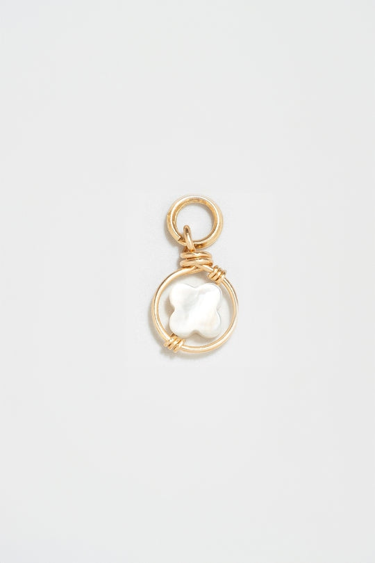 Pendentif Charm Swan étoile - 幸運星母貝墜飾+項鍊