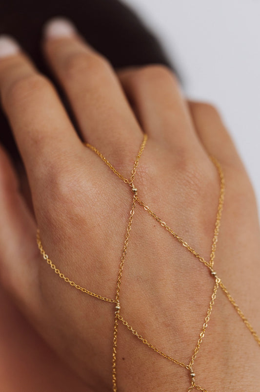 Bijou de main Mitaine - 金鍊手部珠寶