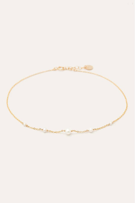 Chaîne cheville Chance - Perles 經典珍珠腳鏈