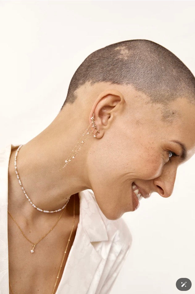 Climber Faraya - Perles 珍珠流蘇耳環 (單支)