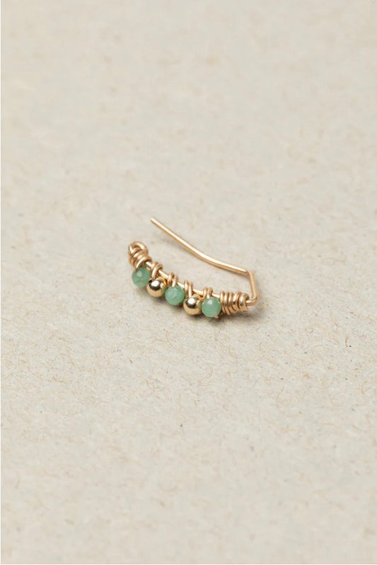 Climber Frida -  Frida 祖母綠耳骨夾(單支)