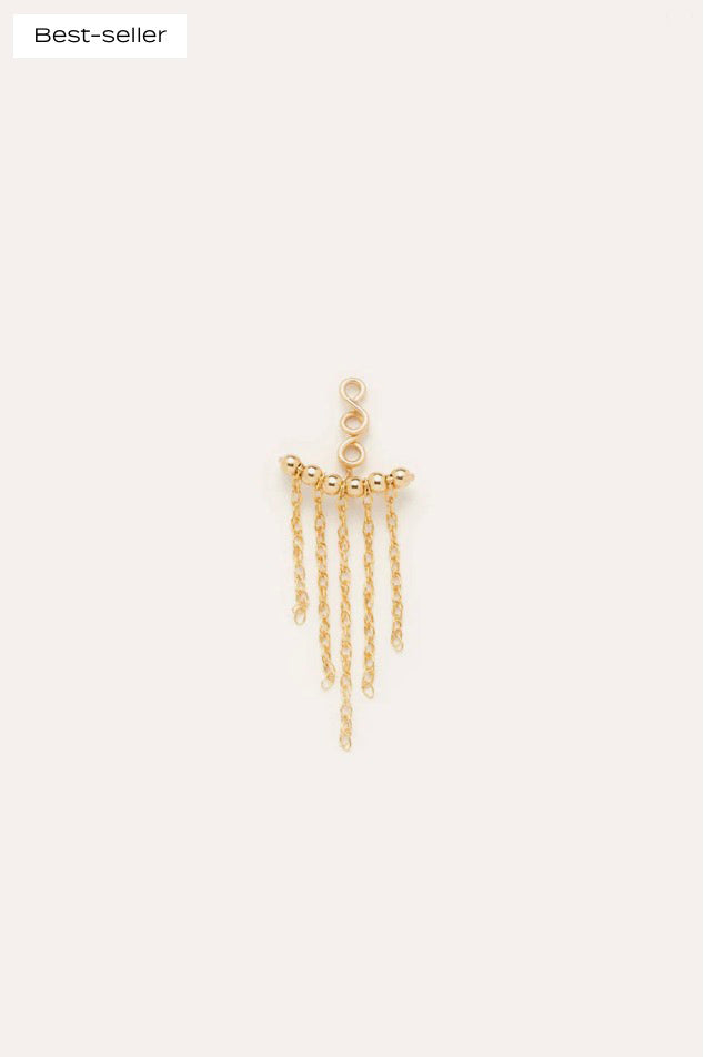 Dos de boucle d'oreille frange - 流蘇耳中扣 (一對)