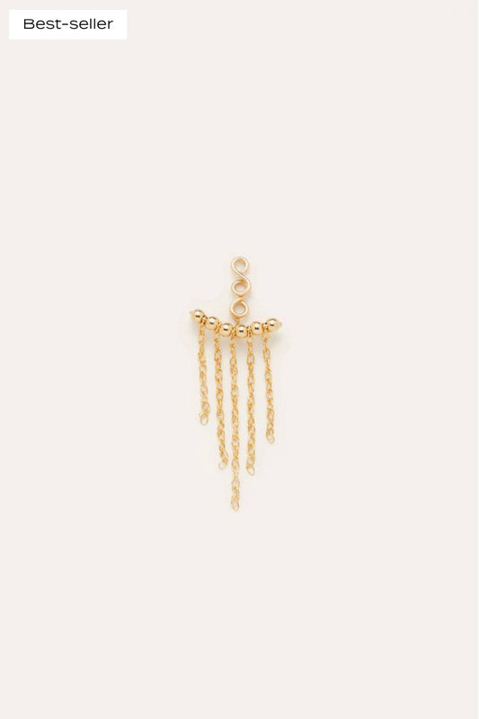 Dos de boucle d'oreille frange - 流蘇耳中扣 (一對)