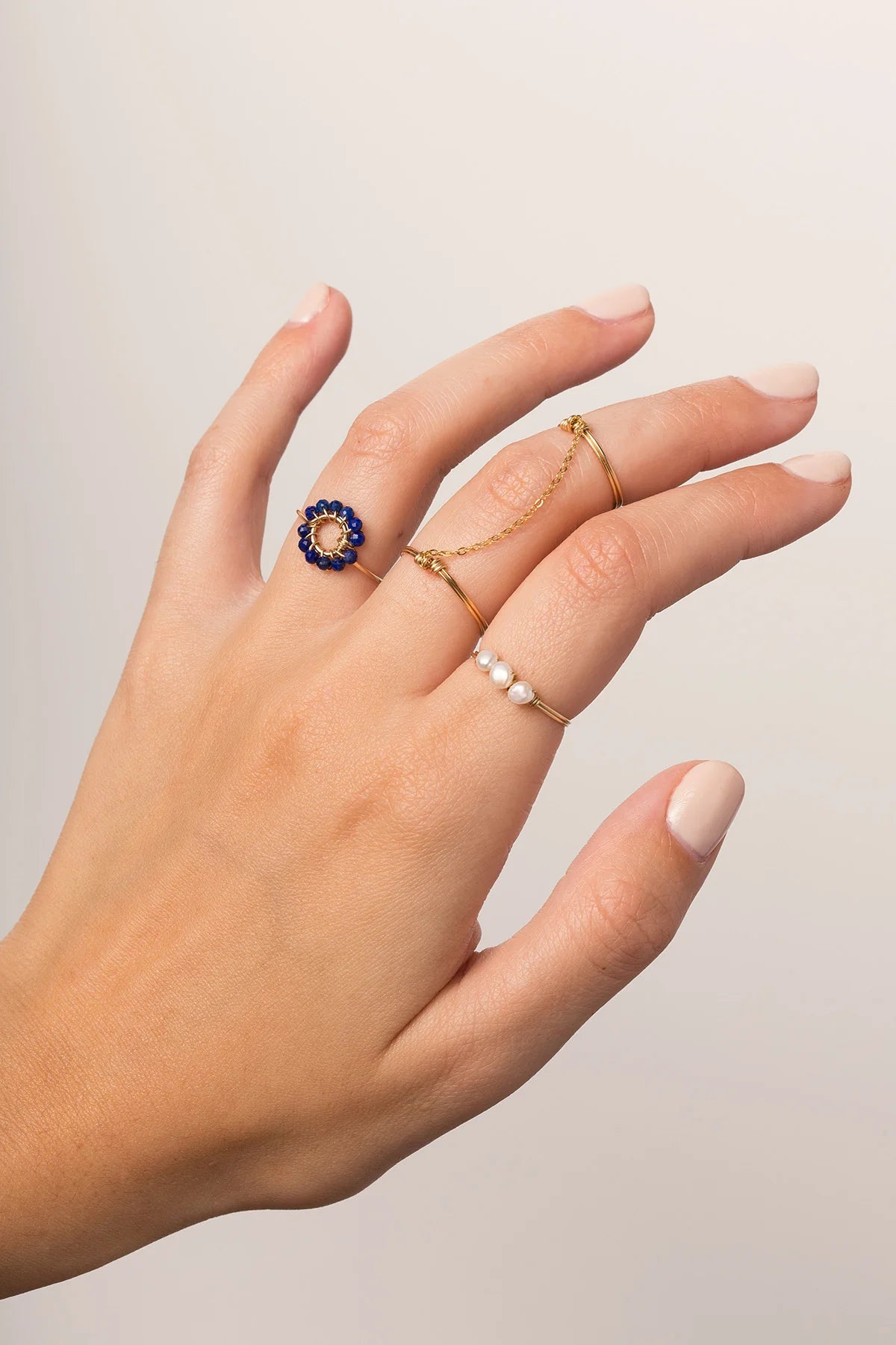 Bague Bouton - Perles 珍珠戒指
