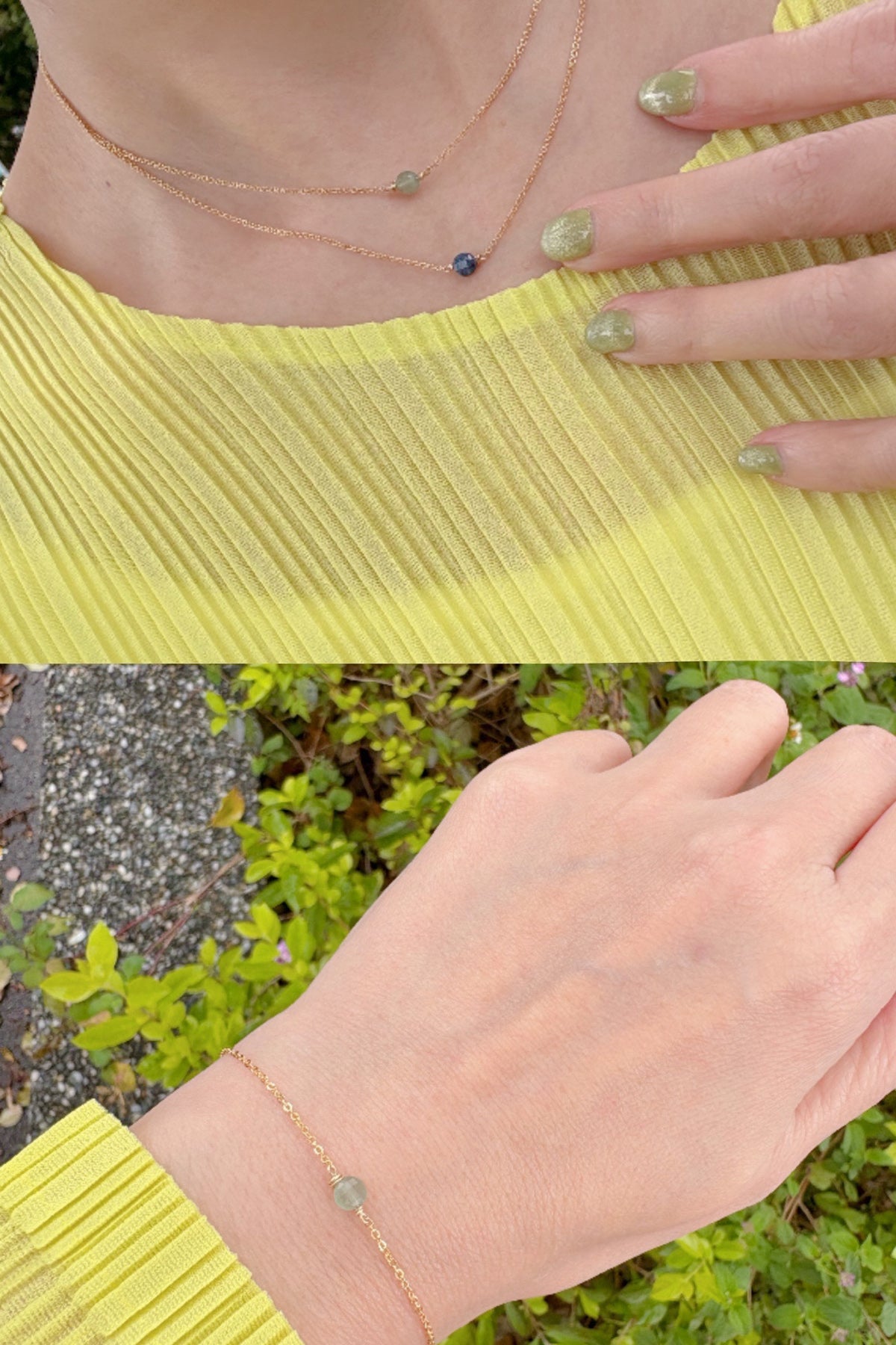 Collier Stella - Aventurine 恆星綠東陵項鍊