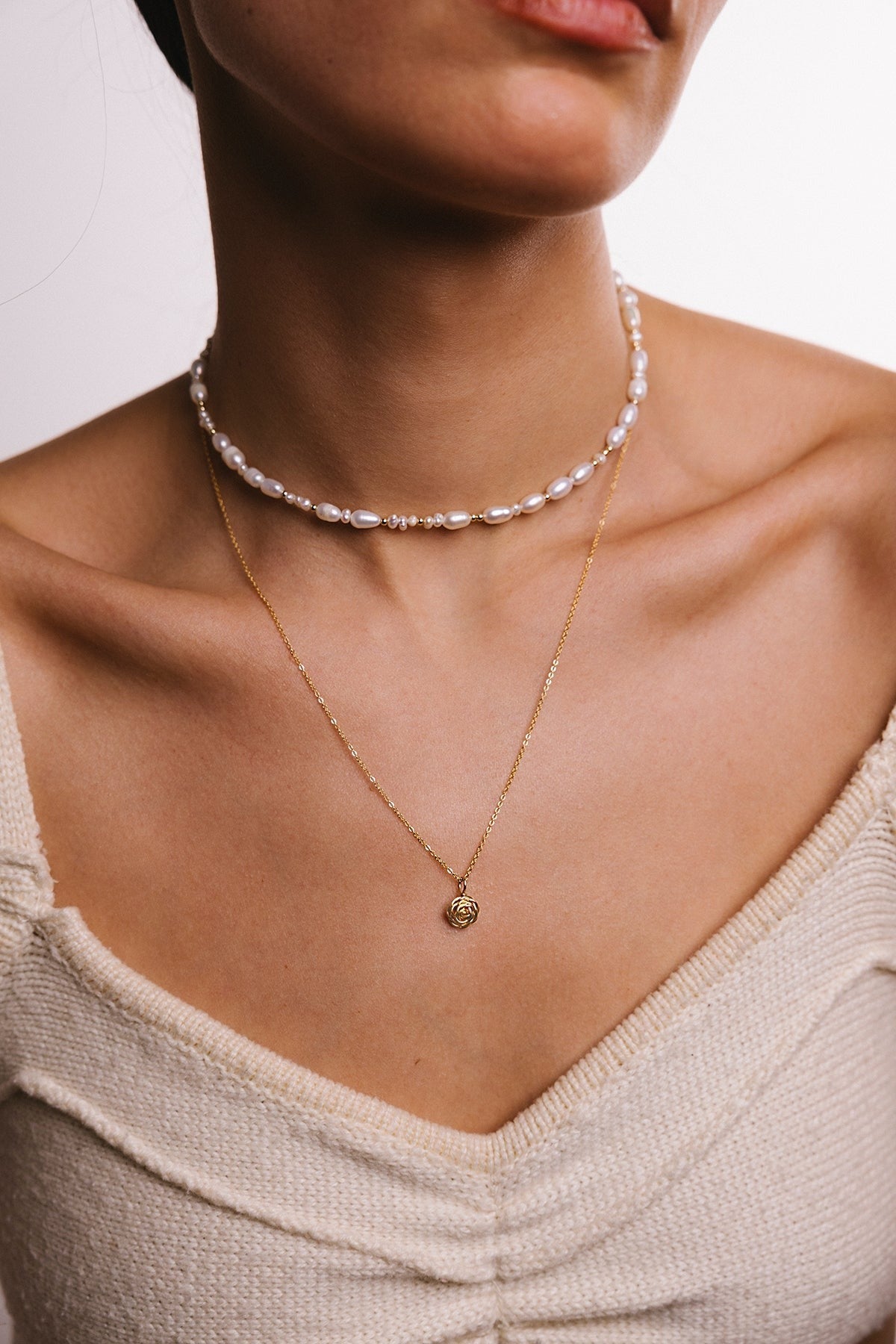 Pendentif Rosa - Or 小 心意玫瑰墜飾(不含金鍊)