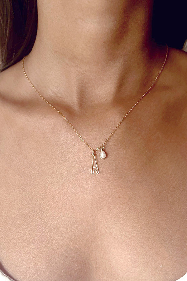 Eiffel Tower box - Fine chain - Cultured pearl 巴黎鐵塔珍珠項鍊