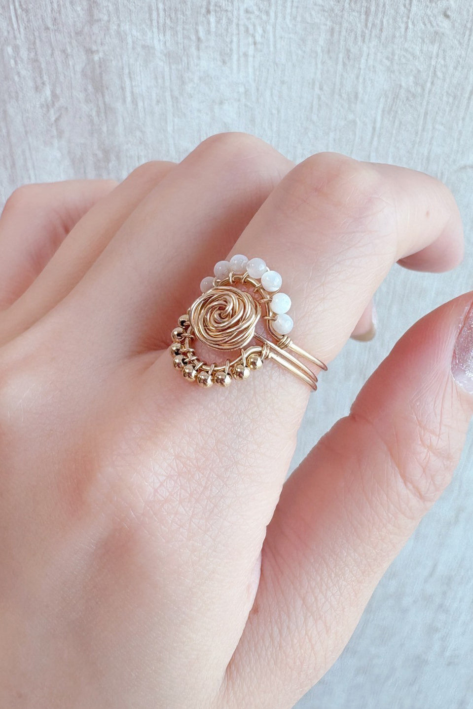 Bague Rosa - 18K心意玫瑰戒指 (小)