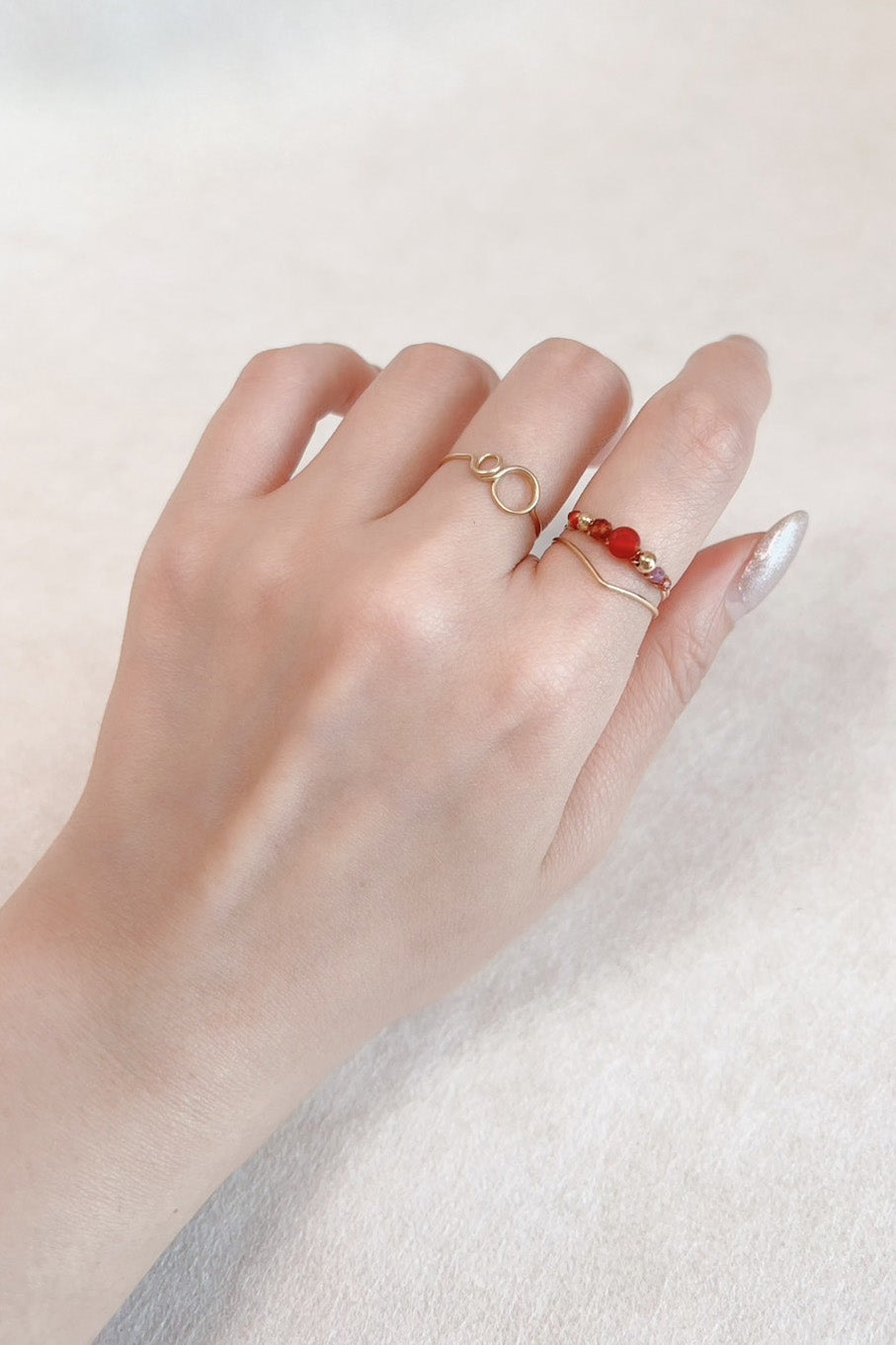 Bague Vénus - Flamme 維納斯紅寶石戒指