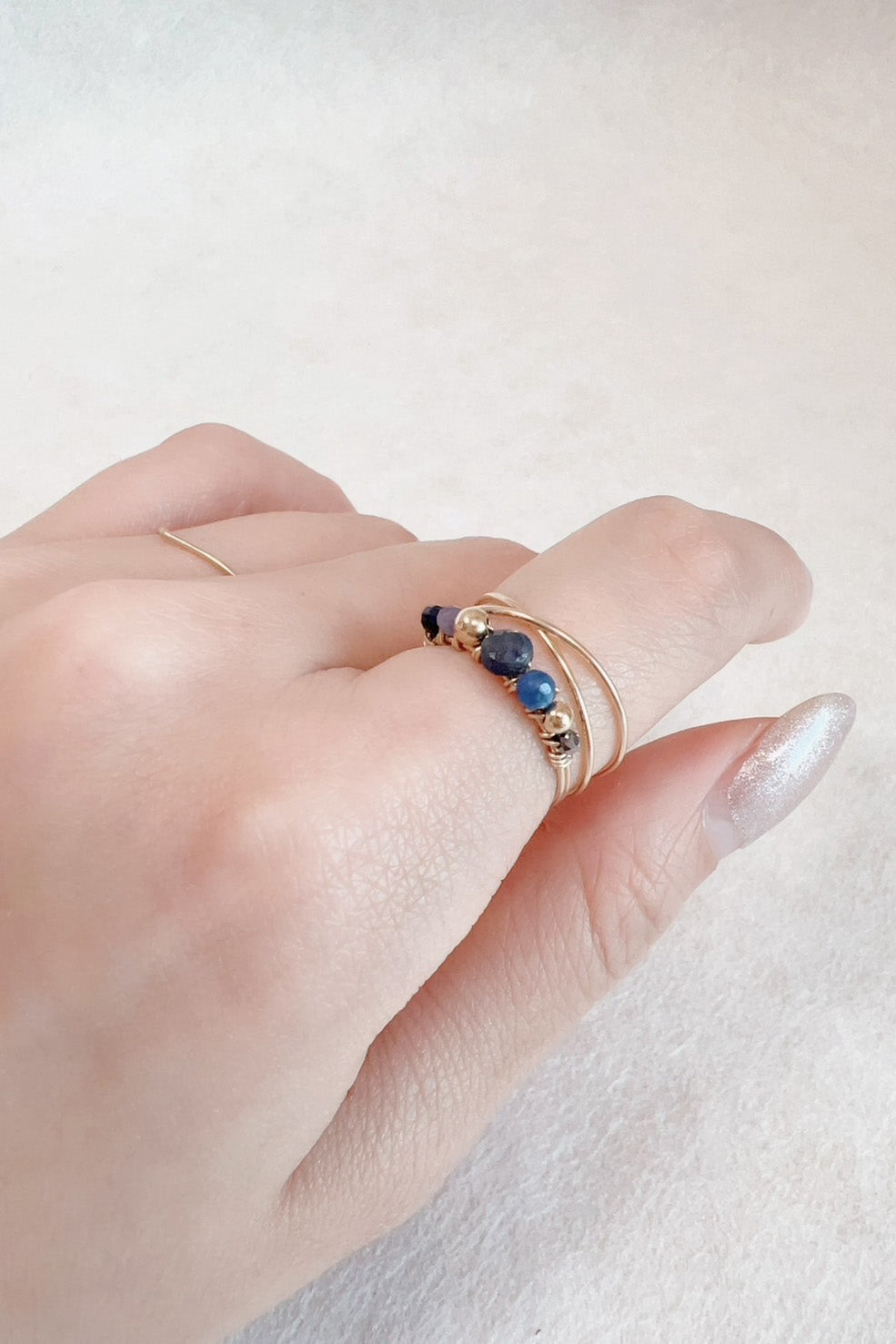 Bague Vénus - Azur 維納斯藍寶石戒指