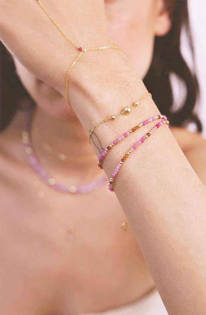 Bracelet-collier Queen - Amarena Queen 紅寶石榴項鍊/手鍊(一飾兩用)
