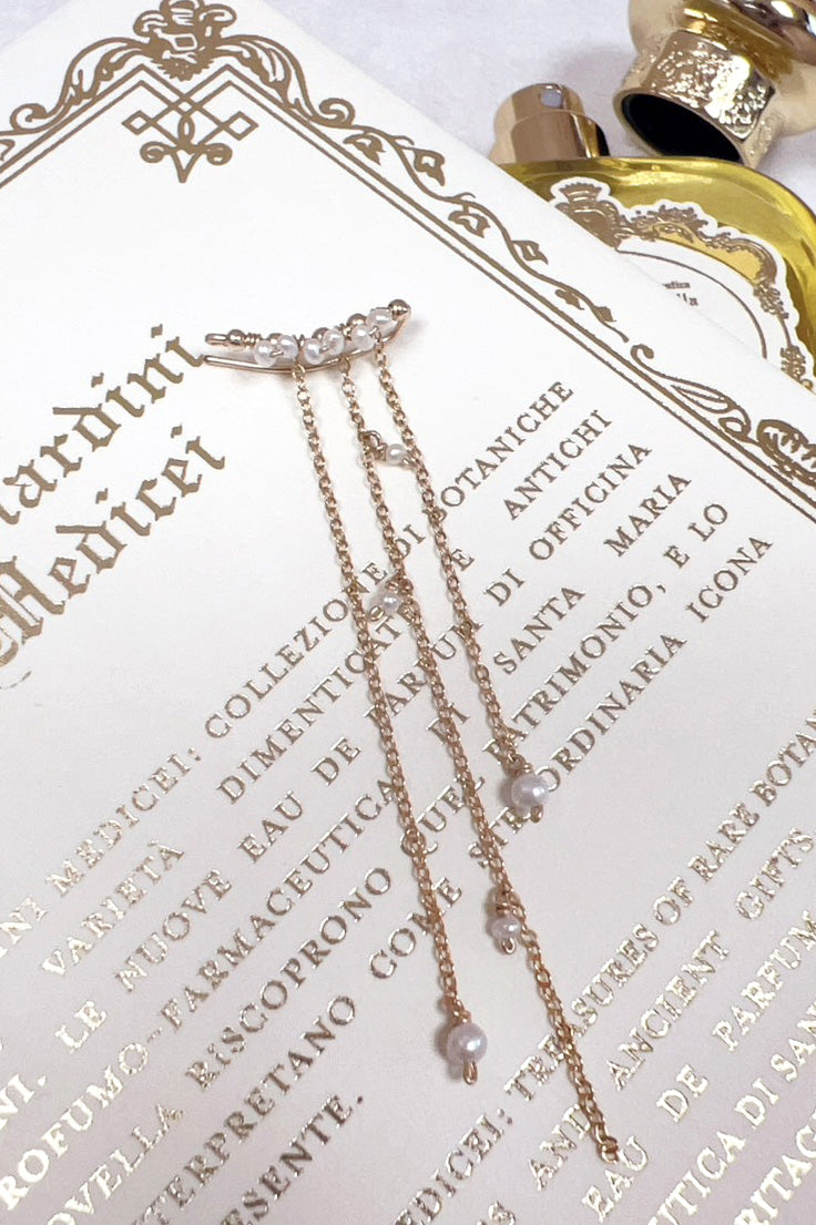 Climber Faraya - Perles 珍珠流蘇耳環 (單支)