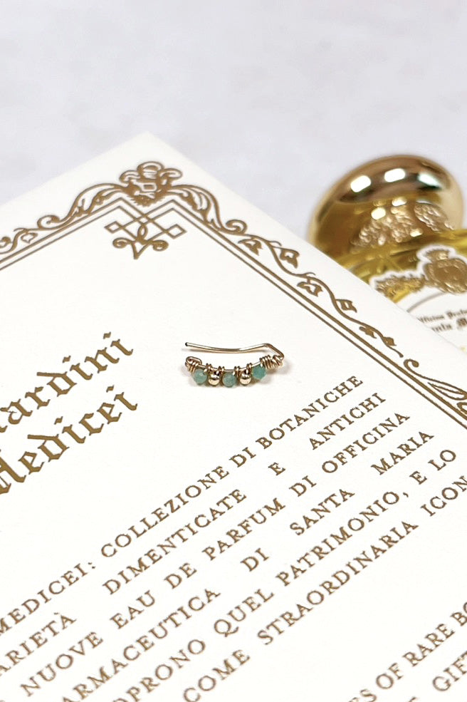 Climber Frida -  Frida 祖母綠耳骨夾(單支)