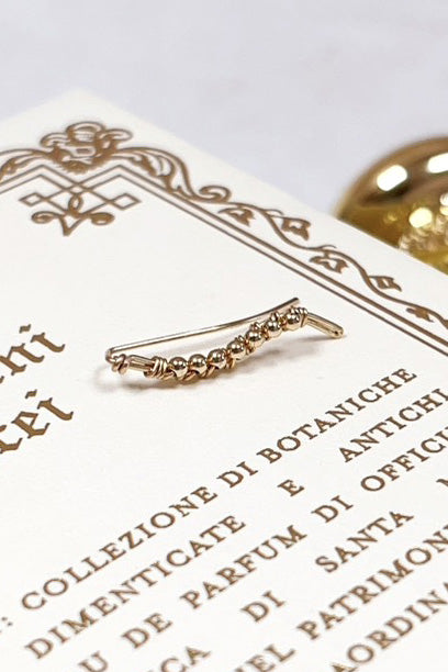 Climber Sultane perles - 曲線金珠耳骨夾(單支)