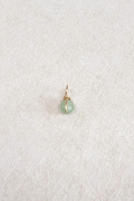 Mini pendentif Stella - aventurine 綠東陵墜飾 (不含金鍊)