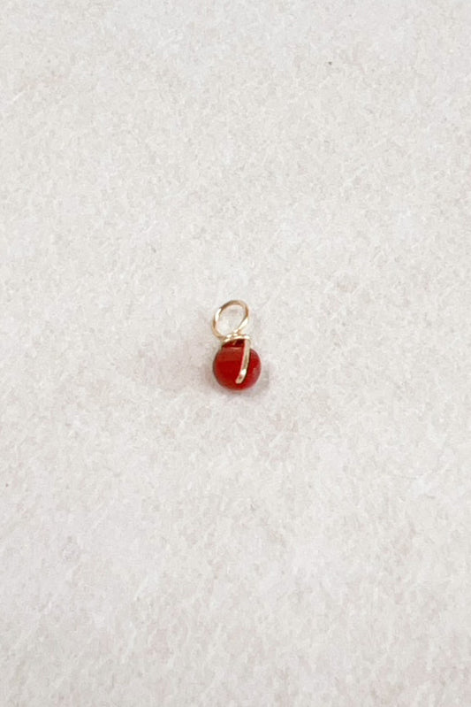 Mini pendentif Stella - agete rouge 紅瑪瑙墜飾 (不含金鍊)