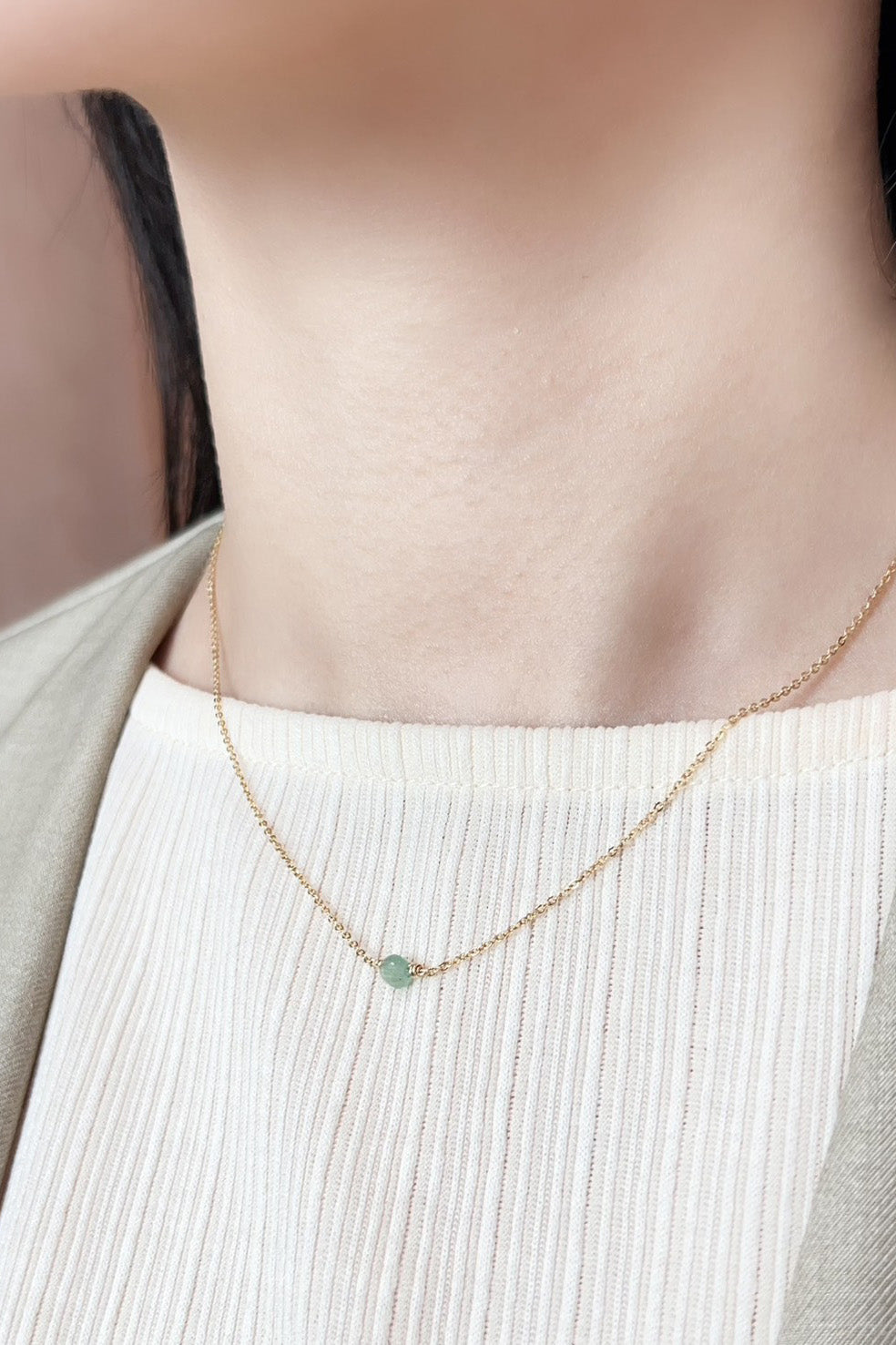Collier Stella - Aventurine 恆星綠東陵項鍊