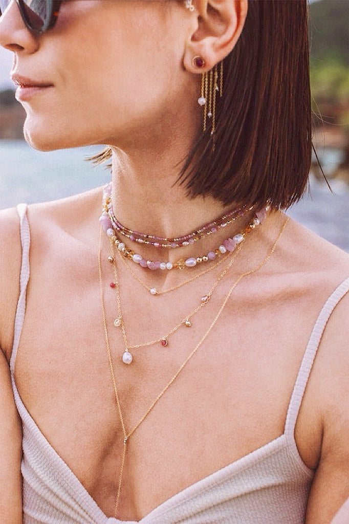 Bracelet-collier Queen - Amarena Queen 紅寶石榴項鍊/手鍊(一飾兩用)