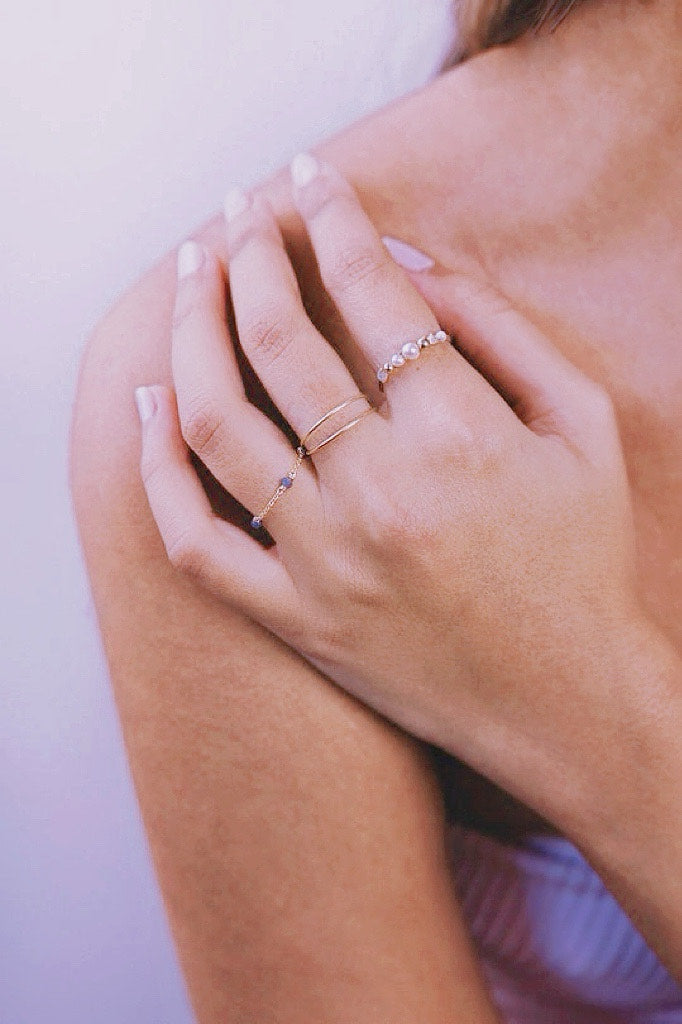 Bague Vénus - Neige 維納斯珍珠戒指