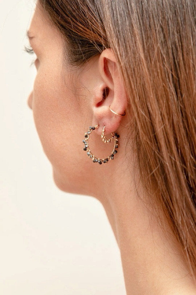 Mini créoles Priya - priya 金珠小耳圈