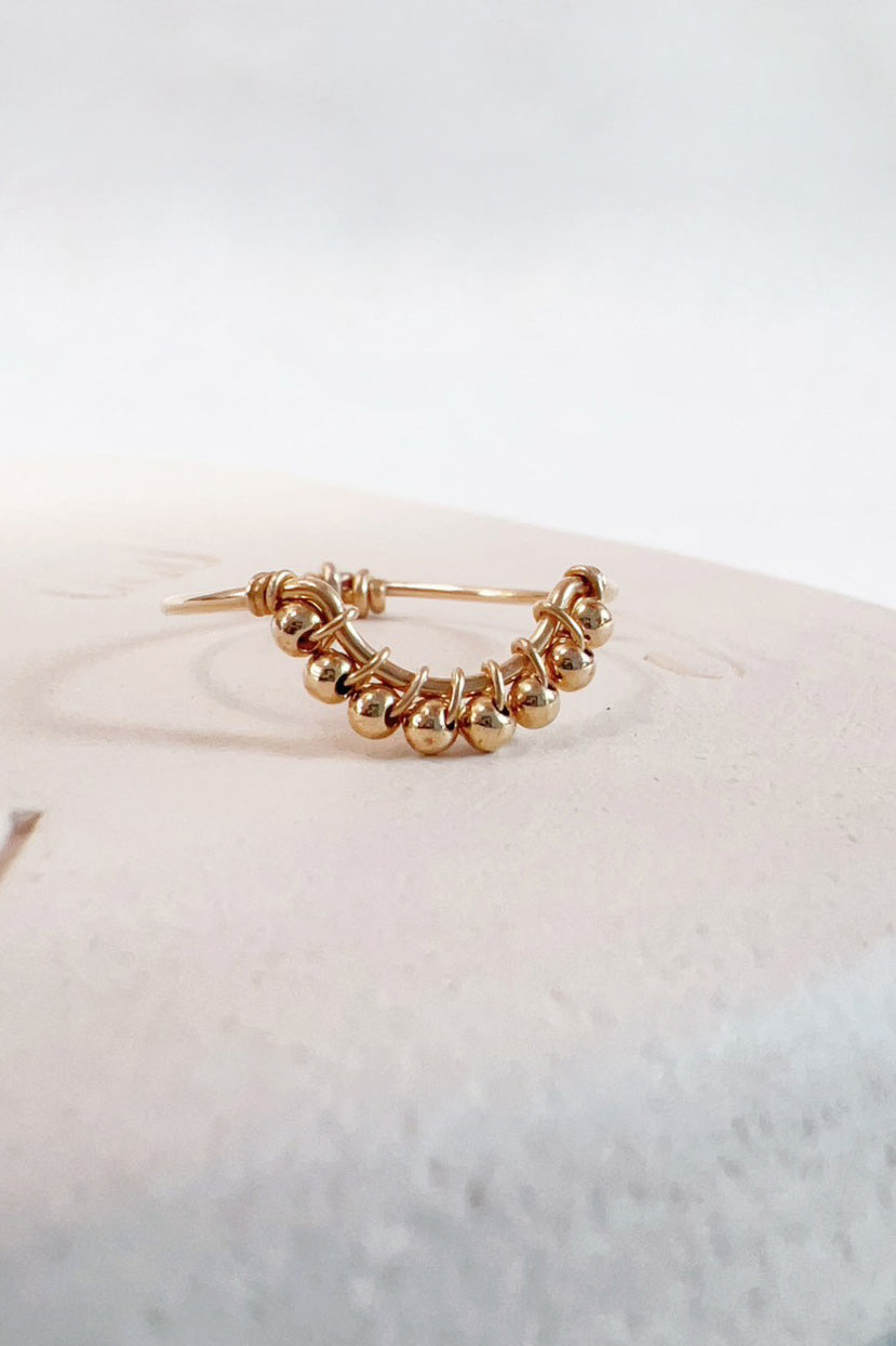 Bague Frida Perles -Frida孔雀金珠戒指