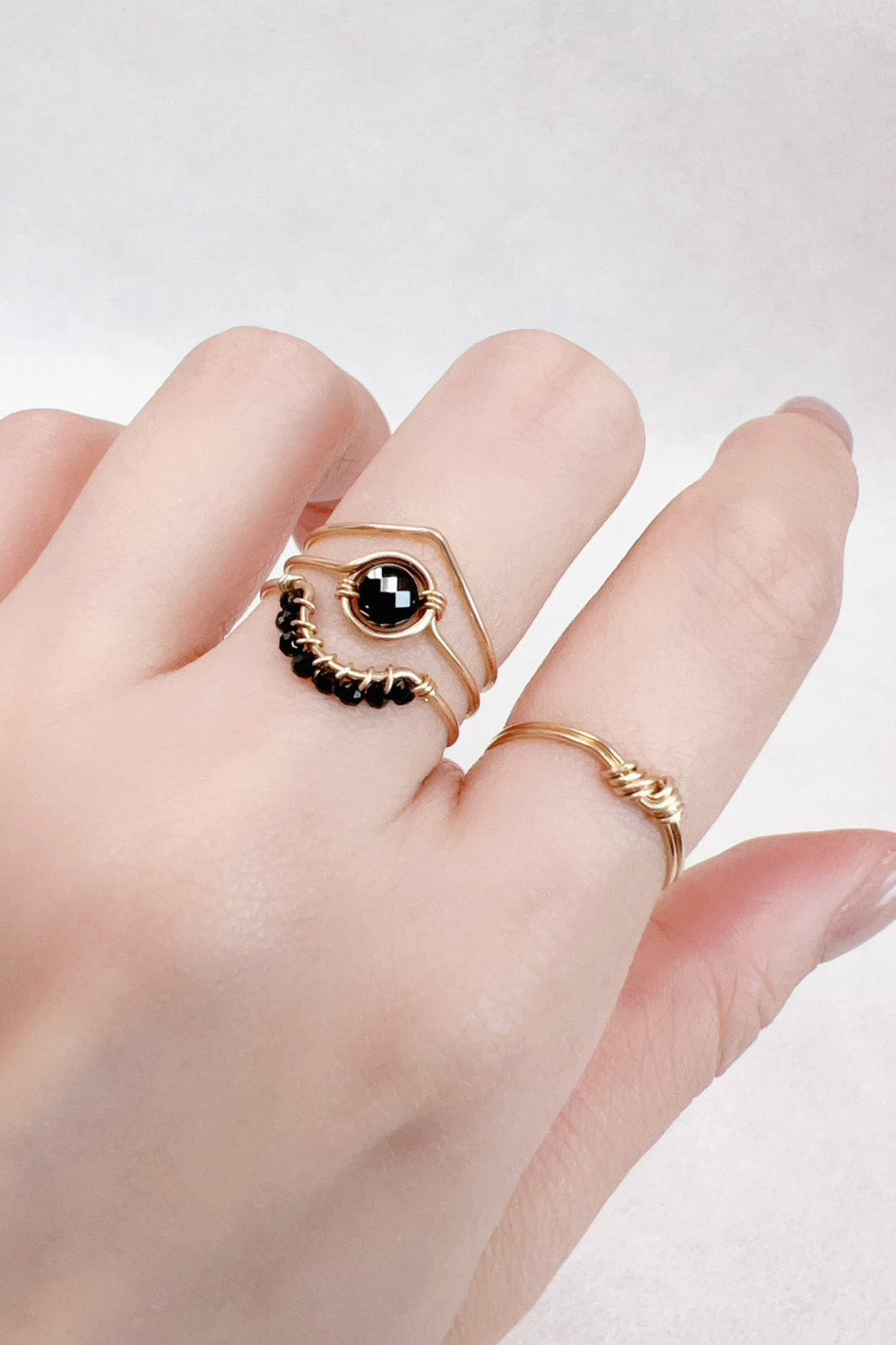 Bague Frida Spinelle - 孔雀尖金石戒指