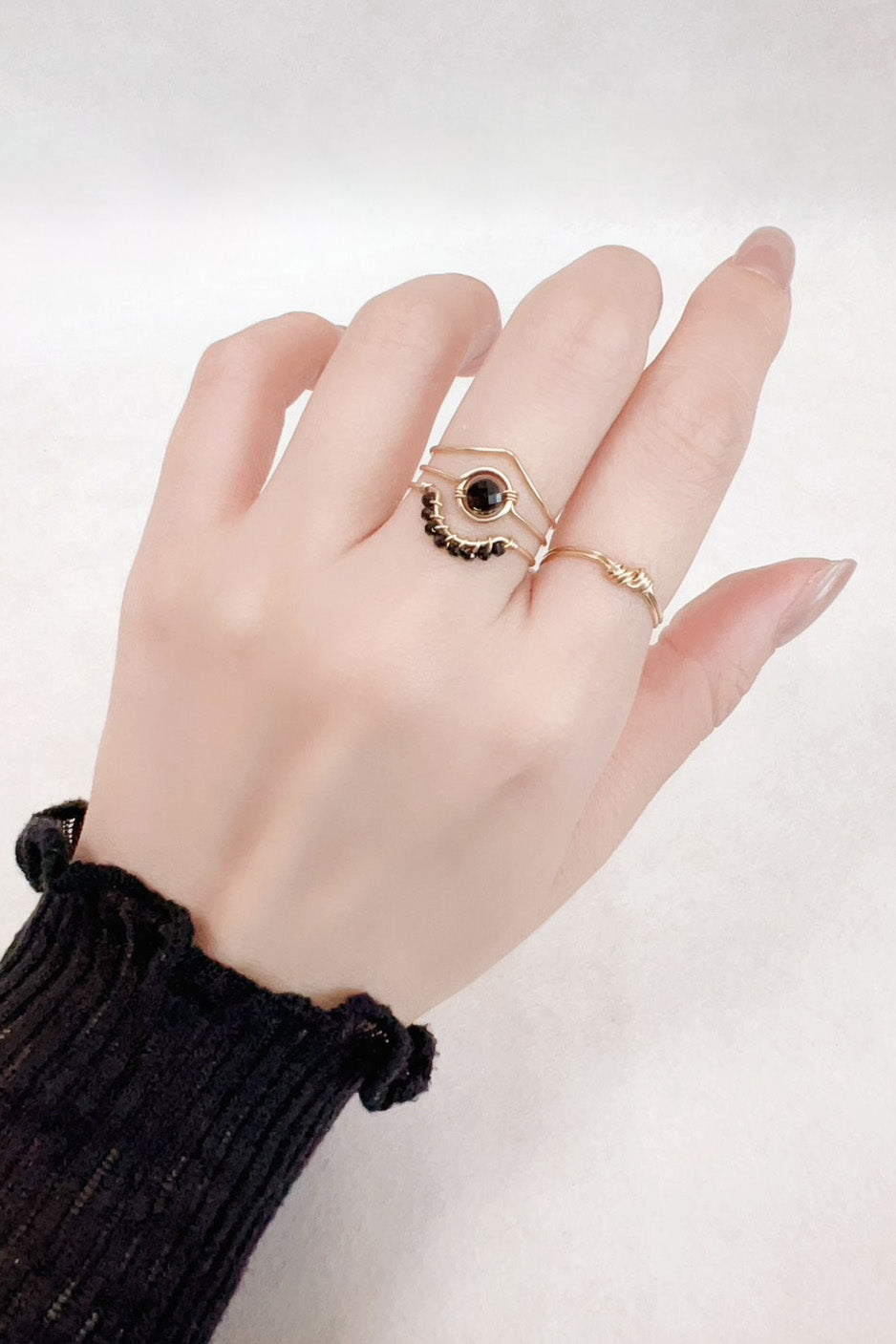 Bague Frida Spinelle - 孔雀尖金石戒指