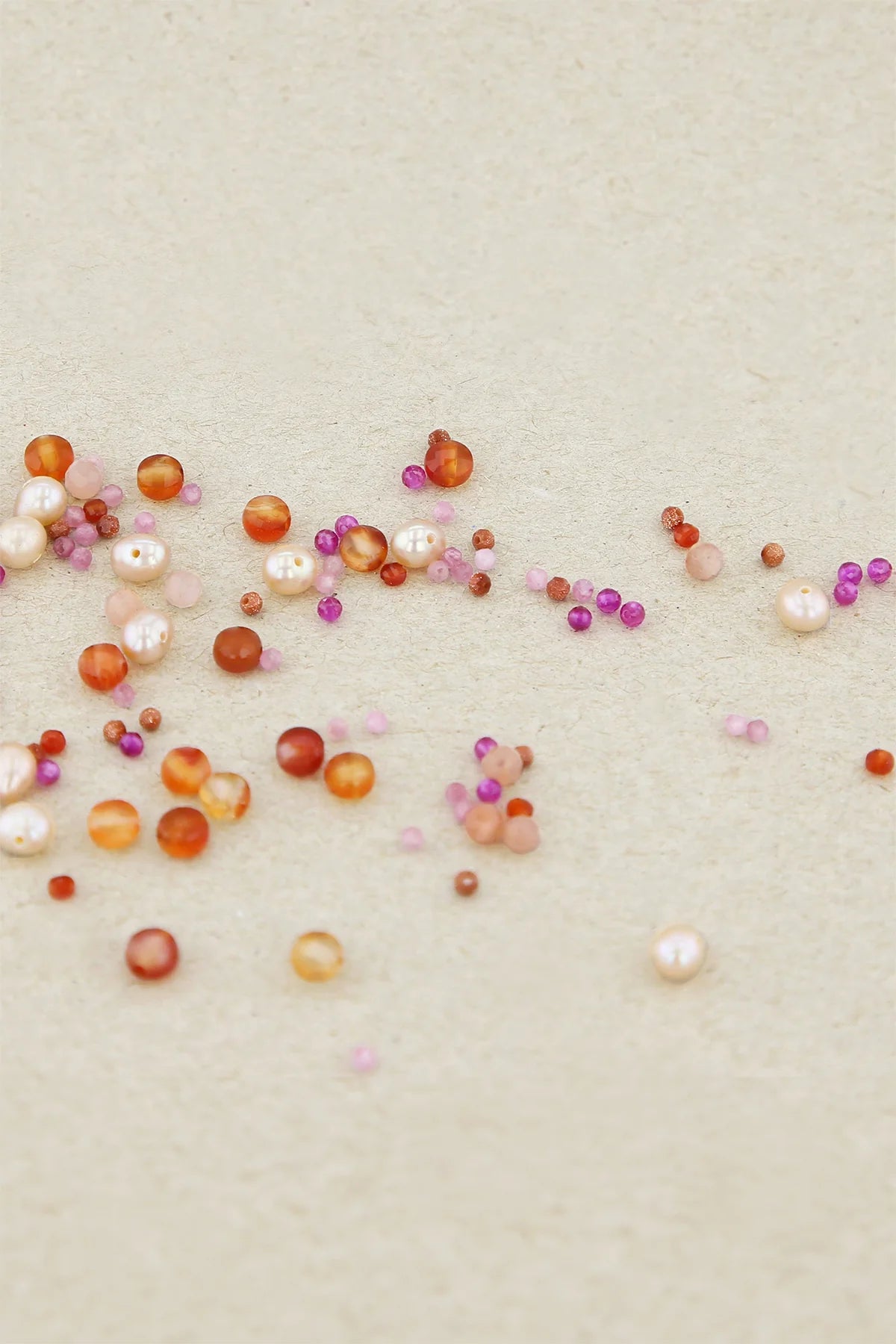 Chaîne cheville Damas - Pomelo 粉柚色寶石腳鍊