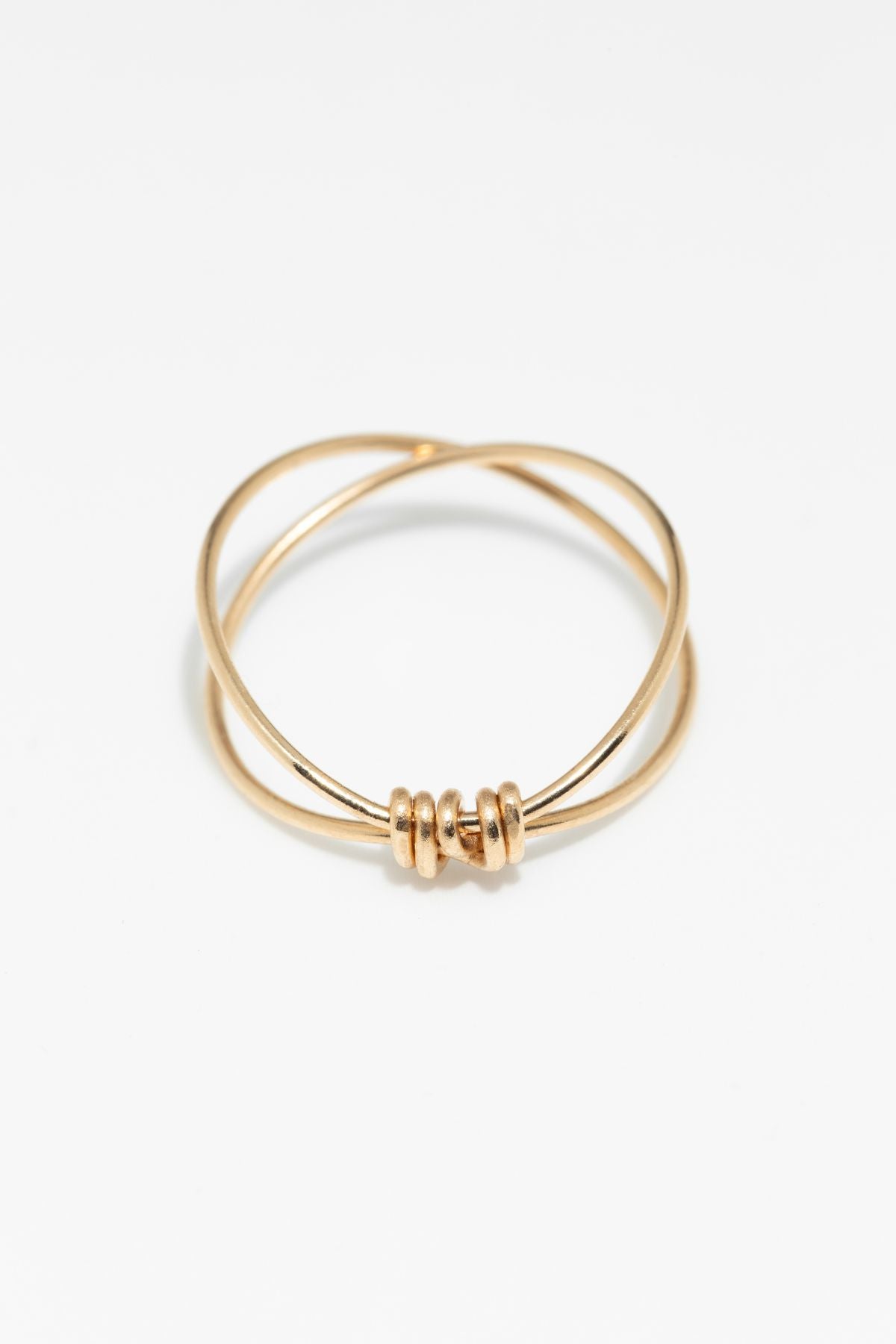 Bague croisée Essentiel - 經典素金交叉戒指