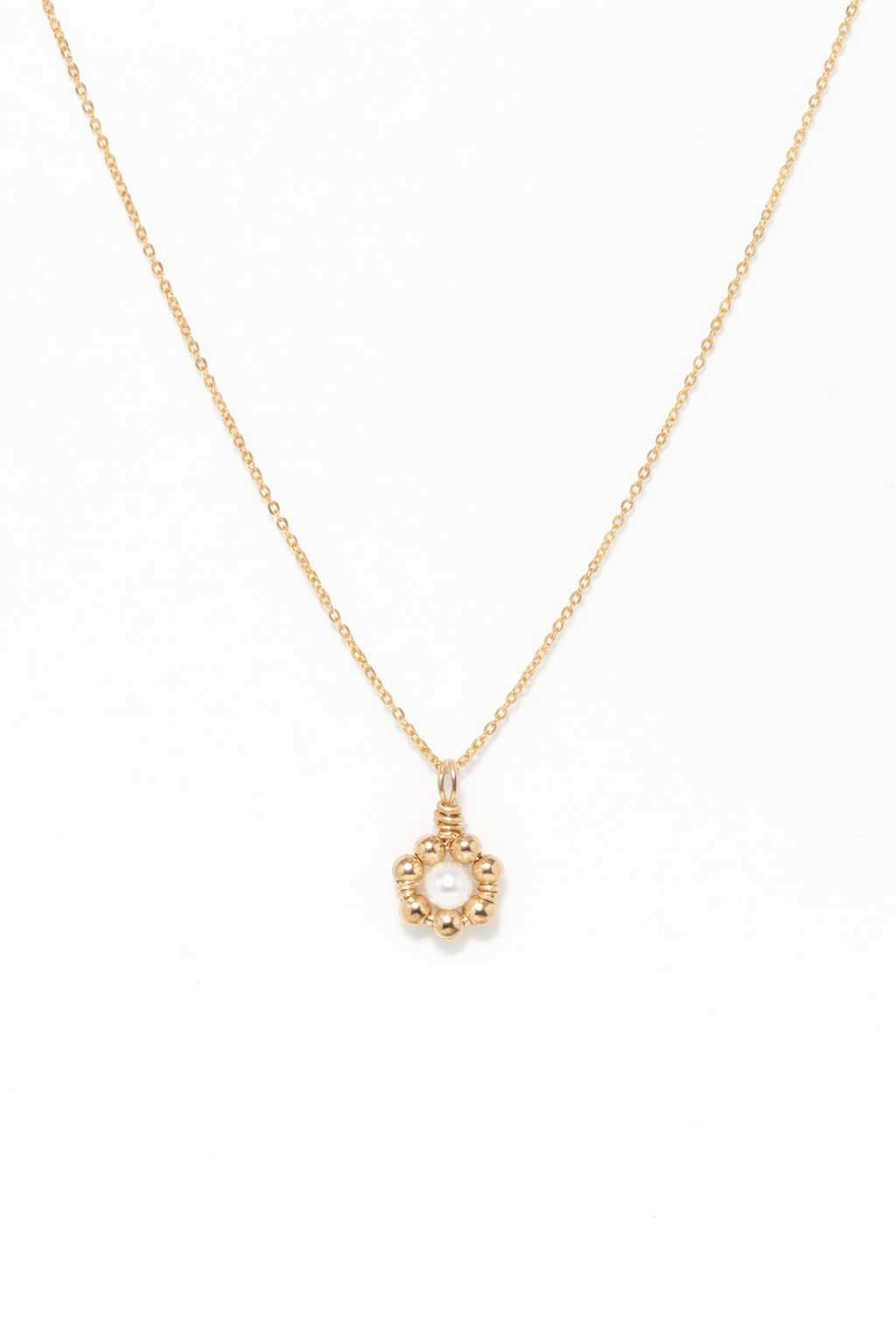 Pendentif Daisy - Perle de culture 花語珍珠項鍊