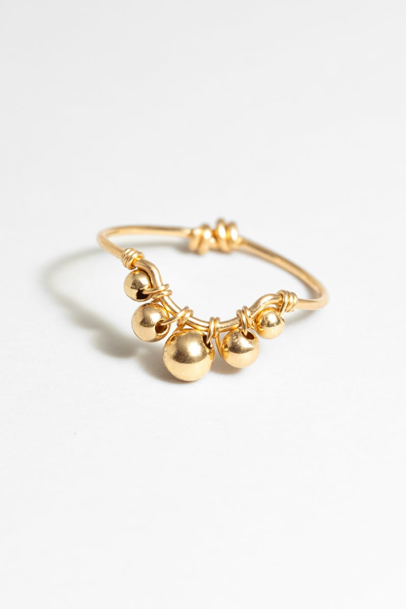 Grande bague Frida - Or 大金珠孔雀金球戒指