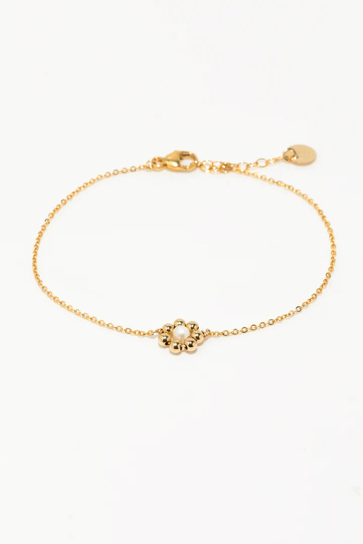 Daisy Bracelet - Cultured Pearl 花語珍珠手鍊