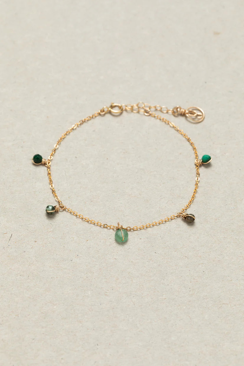 Bracelet Damas - Menthe 薄荷色寶石手鍊