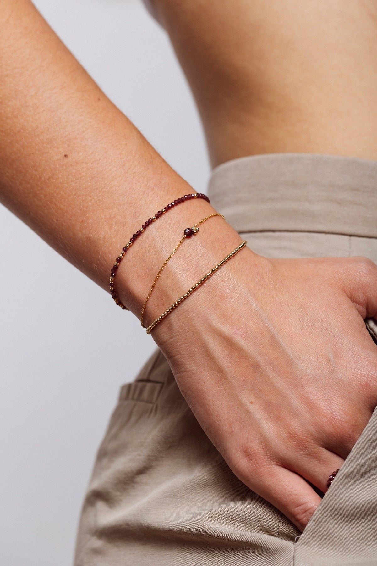 Bracelet Queen Perles - Queen 星河金珠手鍊