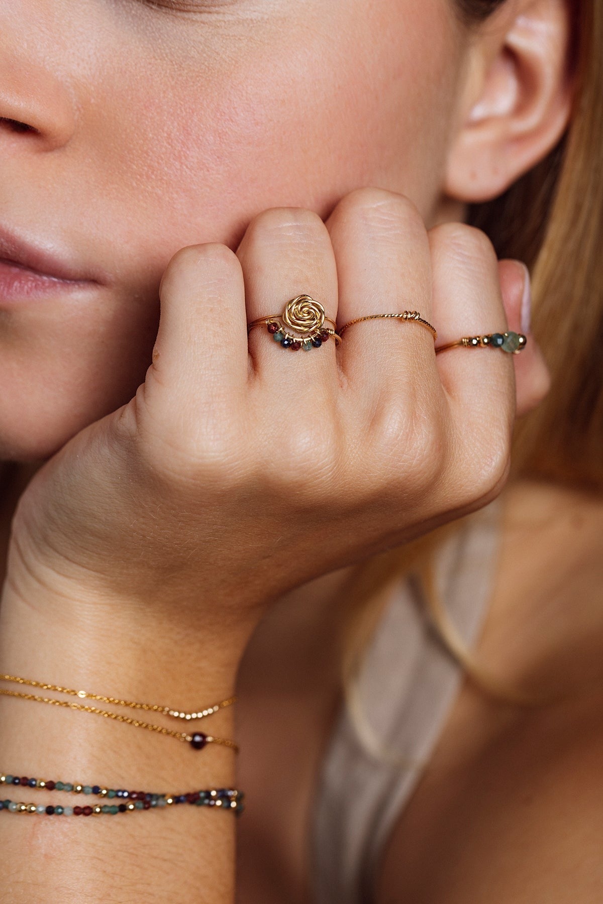 Bague Rosa - 心意玫瑰戒指(小)