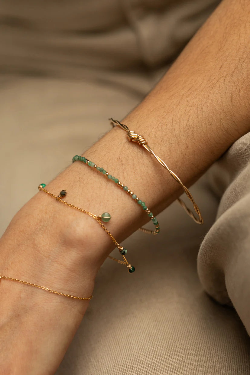 Bracelet Damas - Menthe 薄荷色寶石手鍊